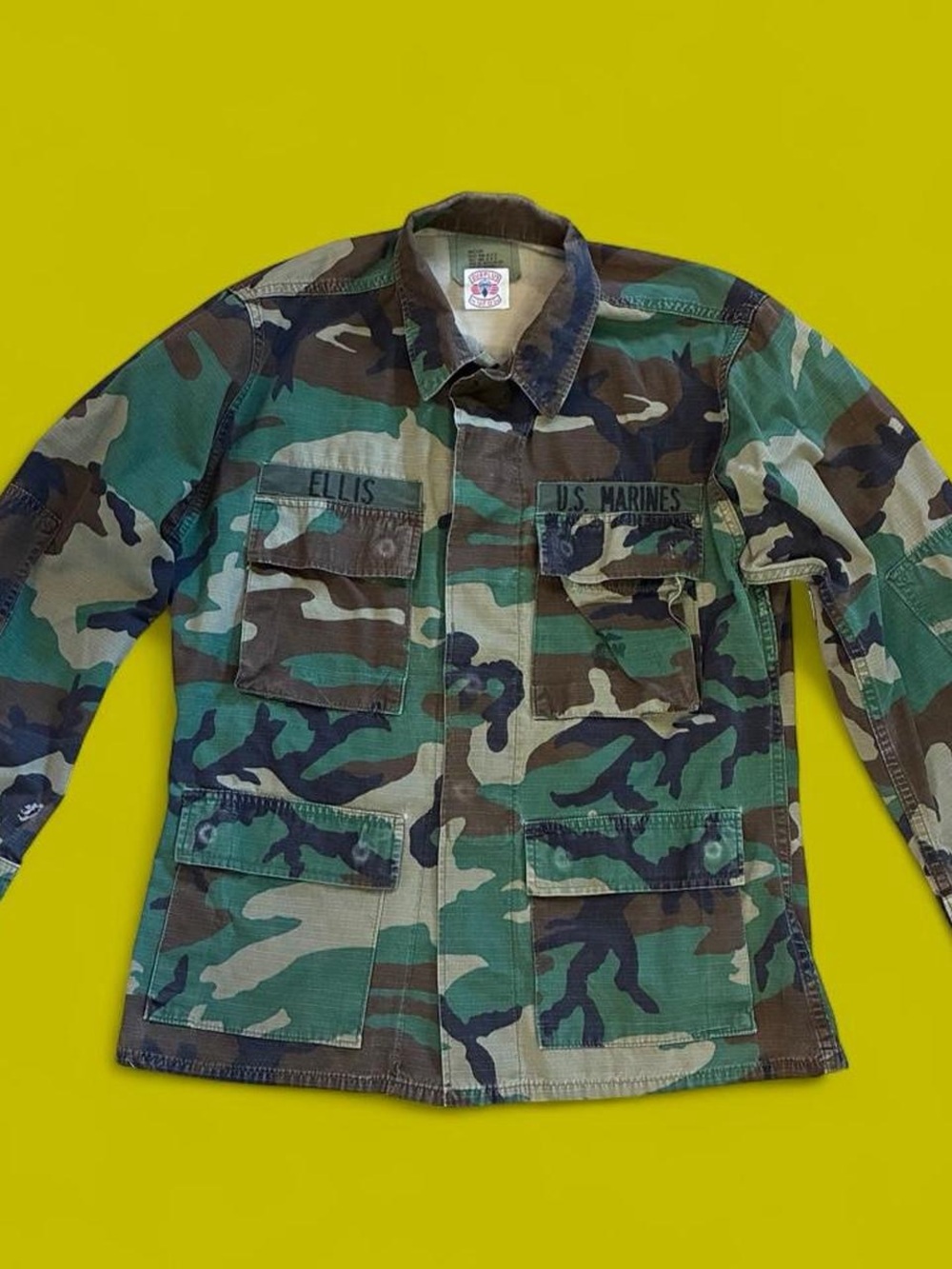 Vintage 80s/90s US Marines woodland camouflage jacket